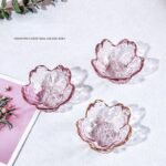 Elegant Sakura Glass Dish: Mini Ice Cream & Fruit Serving Plate - Image 4