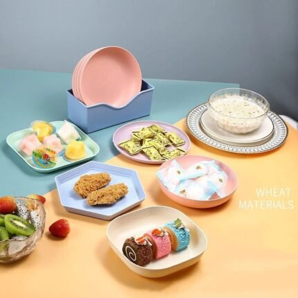 Eco-Friendly Wheat Straw Dinner Plates