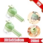 Electric 4-in-1 Vegetable Cutter & Garlic Masher - USB Rechargeable Kitchen Gadget - Image 2