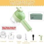 Electric 4-in-1 Vegetable Cutter & Garlic Masher - USB Rechargeable Kitchen Gadget - Image 4