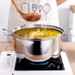 Versatile Stainless Steel Soup Pot with Glass Lid - Image 5