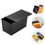 Versatile Non-Stick Carbon Steel Bread Loaf Baking Pan with Lid - Image 3