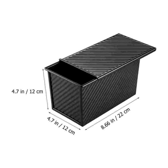 Versatile Non-Stick Carbon Steel Bread Loaf Baking Pan with Lid - Image 4
