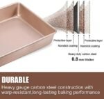 Gold Square Carbon Steel Baking Tray - Image 3