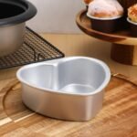 6-Inch Heart Shaped Nonstick Cake Pan with Removable Bottom - Image 3