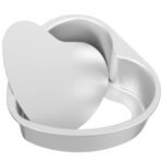 6-Inch Heart Shaped Nonstick Cake Pan with Removable Bottom - Image 2