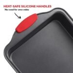 Deluxe Nonstick Carbon Steel 15-Piece Bakeware Set with Silicone Handles - Image 5