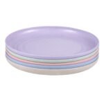 Eco-Friendly Wheat Straw Dinner Plates - 5pcs Unbreakable and Lightweight Set - Image 2