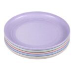 Eco-Friendly Wheat Straw Dinner Plates - 5pcs Unbreakable and Lightweight Set - Image 3