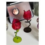Elegant Transparent Rose-Shaped Glass - Ideal for Valentine's & Wedding Celebrations, Eco-Friendly, 150ml - Image 4