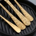 Golden Elegance 24-Piece Cutlery Set - Image 5