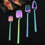 Elegant Matte Gold Stainless Steel Cutlery Set - Image 5