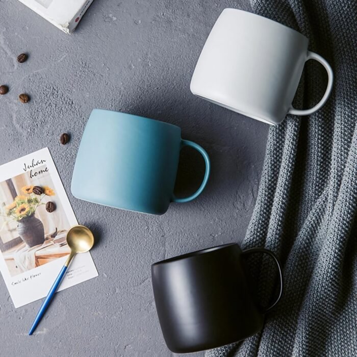 Elegant Nordic-Style Matte Ceramic Mug - Eco-Friendly Office & Home Beverage Cup - Image 7