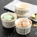 Elegant Black & White Dot & Cross Ceramic Bowl Set - Image 2