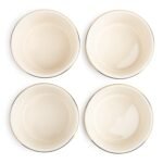 Elegant Black & White Dot & Cross Ceramic Bowl Set - Image 4