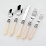 Elegant Gold Inlay Stainless Steel Cutlery Set - Image 3