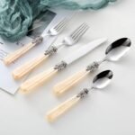 Elegant Gold Inlay Stainless Steel Cutlery Set - Image 5