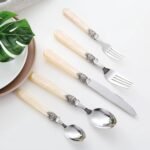 Elegant Gold Inlay Stainless Steel Cutlery Set - Image 4