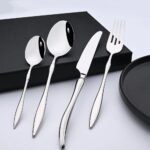 Elegant Mirror-Polished Stainless Steel Cutlery Set - Image 3