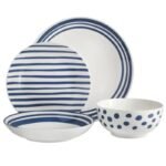 Light Blue 16-Piece Fine China Dinnerware Set - Image 6