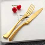 Luxurious 4/16-Piece Gold Plated Stainless Steel Cutlery Set - Image 3