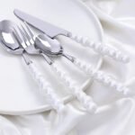 Luxurious European Pearl-Style Stainless Steel Cutlery Set - Image 6
