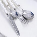 Luxurious European Pearl-Style Stainless Steel Cutlery Set - Image 5