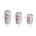 Cherry Blossom Stainless Steel Thermal Mug - Leak-Proof, Double Wall Insulated Coffee & Tea Tumbler - Image 8