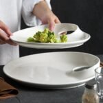 Elegant White Ceramic Round Plate - Image 4