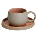Japanese Style Ceramic Coffee Cup Set - Retro Rough Pottery Mugs and Plates for Afternoon Tea and Breakfast - Image 2