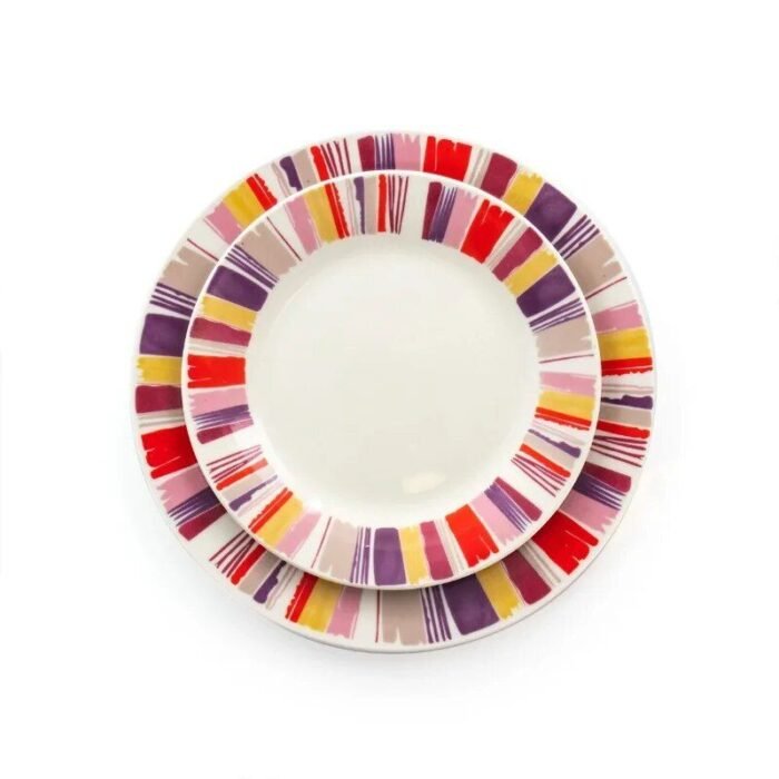 Orleans Vibrant Ceramic 12-Piece Dinnerware Set - Image 4