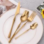 Elegant 24-Piece Gold Stainless Steel Cutlery Set - Image 4