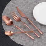 Elegant 24-Piece Gold Stainless Steel Cutlery Set - Image 5