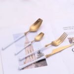 Elegant 24-Piece Gold Stainless Steel Cutlery Set - Image 6