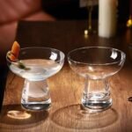 Elegant Transparent Flying Saucer Cocktail Glasses - Image 6