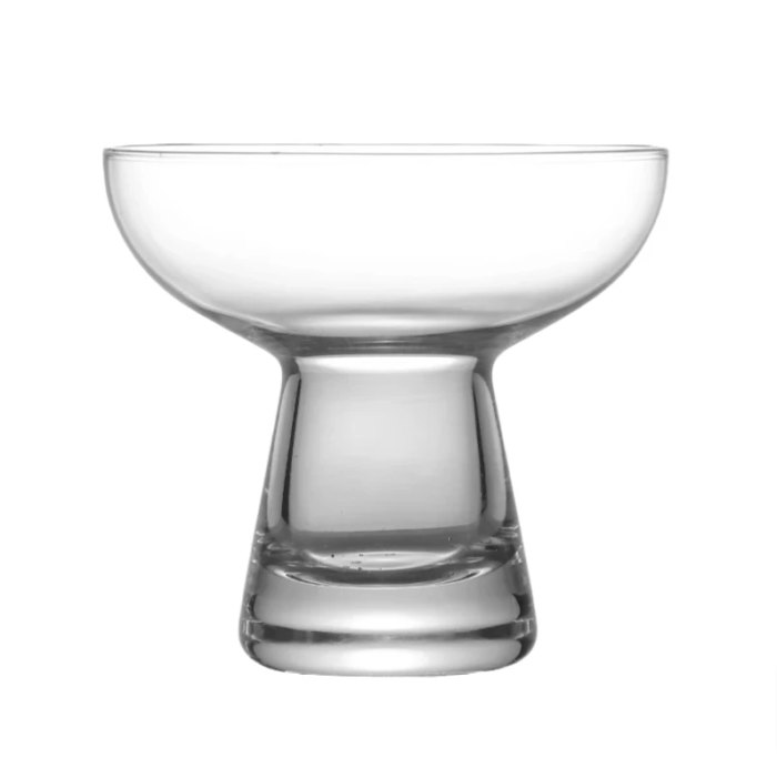 Elegant Transparent Flying Saucer Cocktail Glasses - Image 2