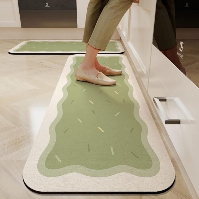 Versatile Non-Slip Crystal Velvet Kitchen and Home Mat - Image 1