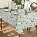 Elegant Floral Polyester Tablecloth - Image 2