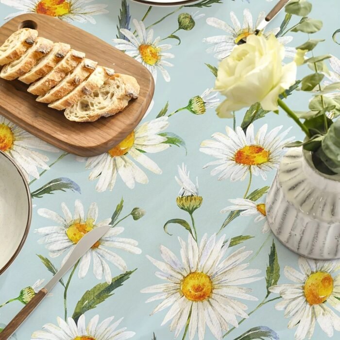 Elegant Floral Polyester Tablecloth - Image 6