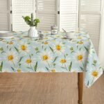 Elegant Floral Polyester Tablecloth - Image 4