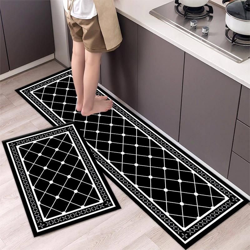 76254-8ba104.jpeg Geometric Polyester Kitchen Rug - Image 1