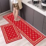 Geometric Polyester Kitchen Rug - Image 3