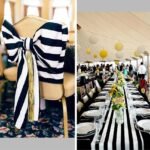 Elegant Black and White Striped Polyester Table Runner for All Occasions - Image 4