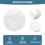 Modern Chic Blue, White & Gray Plaid Tablecloth - Image 6