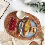 Hand-Woven Rattan Placemat - Eco-Friendly, Modern Oval Table Accessory - Image 7