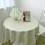 Elegant Korean-Style Plaid Tablecloth - Image 2