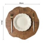 Round Wood Grain Placemat - Non-Slip, Heat Insulating Dining Table Mat - Image 7