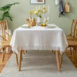 Elegant Crocheted Cotton-Polyester Tablecloth - Image 4