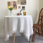 Elegant Crocheted Cotton-Polyester Tablecloth - Image 3