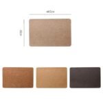Elegant Heat-Resistant Leather Placemats for Home and Cafe - Image 7